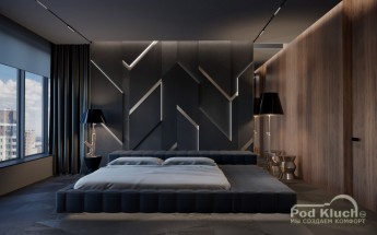 Дизайн Спальні, Квартира в центрі Sky Line 250 кв.м