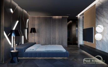 Дизайн Спальні, Квартира в центрі Sky Line 250 кв.м